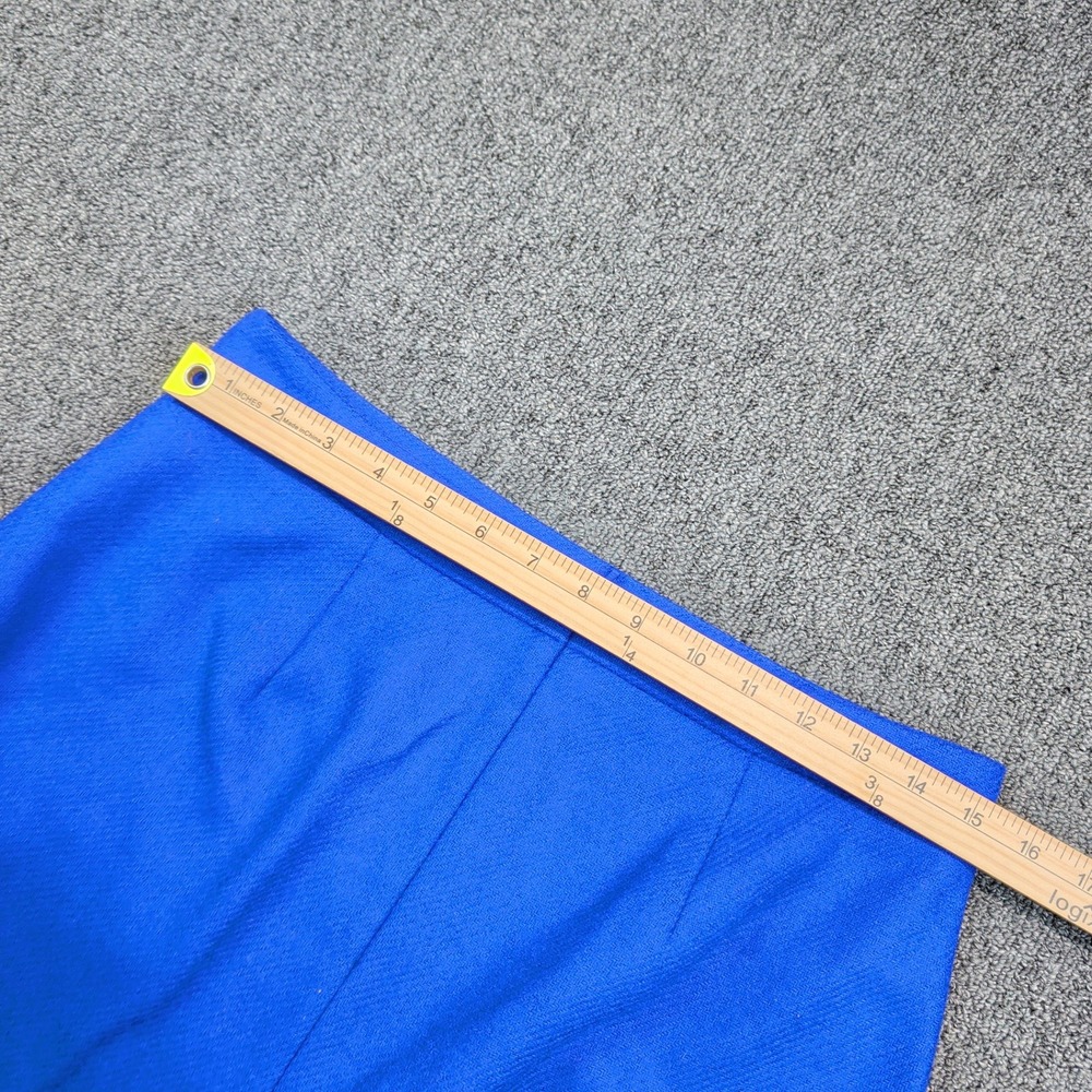 Pure Collection Classic Pencil Skirt 6 Sapphire Blue 100% Wool British Cloth NWT - Picture 11 of 12
